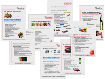 Collage mit Informationsmaterial